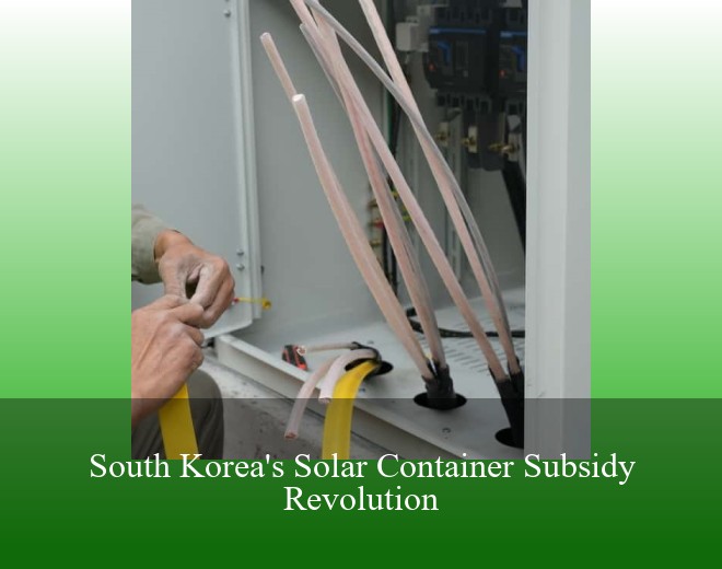South Korea's Solar Container Subsidy Revolution